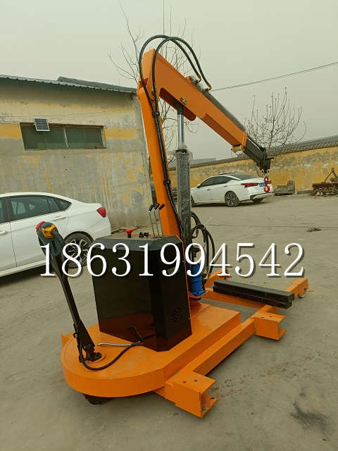 西乌珠穆沁旗自卸车厢随车吊 自制轮式四不像起重机 四驱平板吊 5吨 贵盛